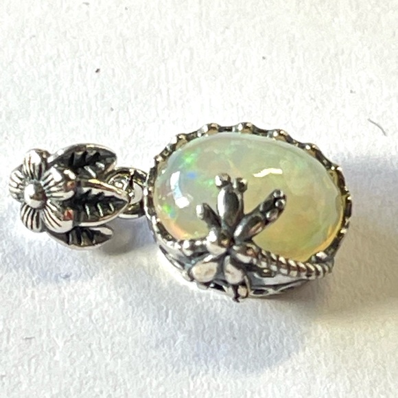 Natural Opal Pendant S925 Sterling Silver Crystal Gemstone - Picture 5 of 9